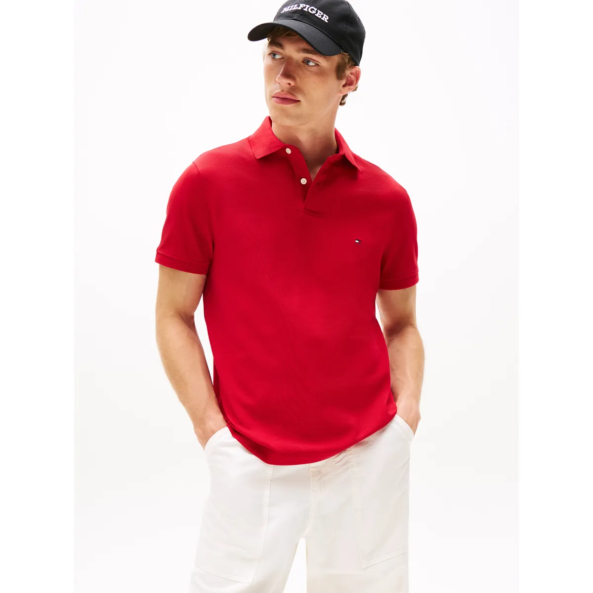 TOMMY HILFIGER - Polo rojo 1985 de corte regular Tommy Hilfiger