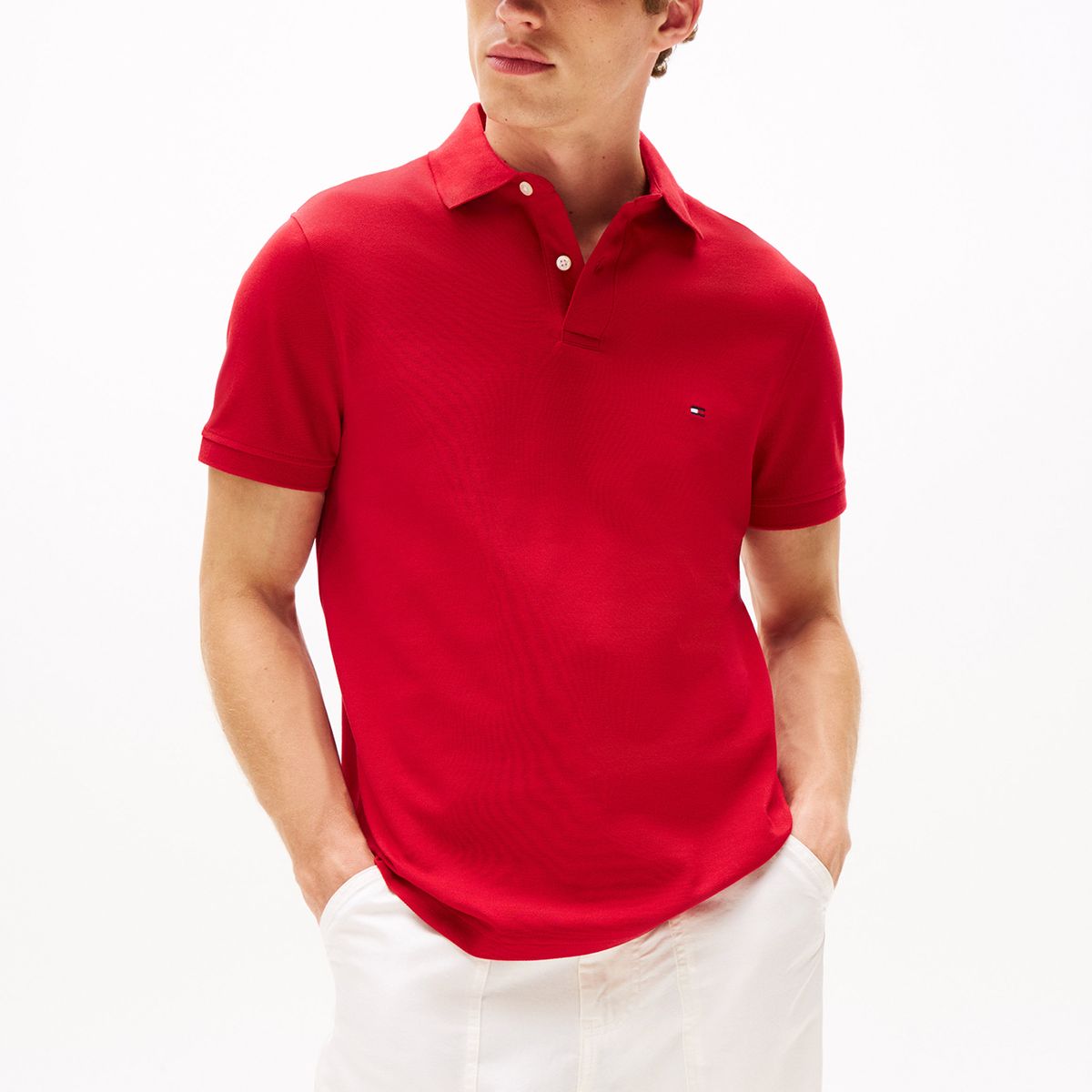 TOMMY HILFIGER - Polo rojo 1985 de corte regular Tommy Hilfiger