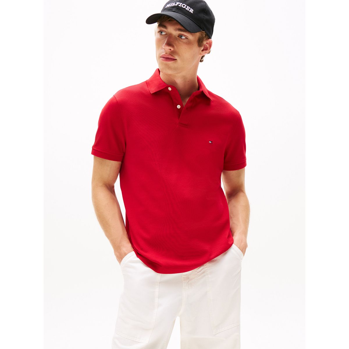TOMMY HILFIGER - Polo rojo 1985 de corte regular Tommy Hilfiger