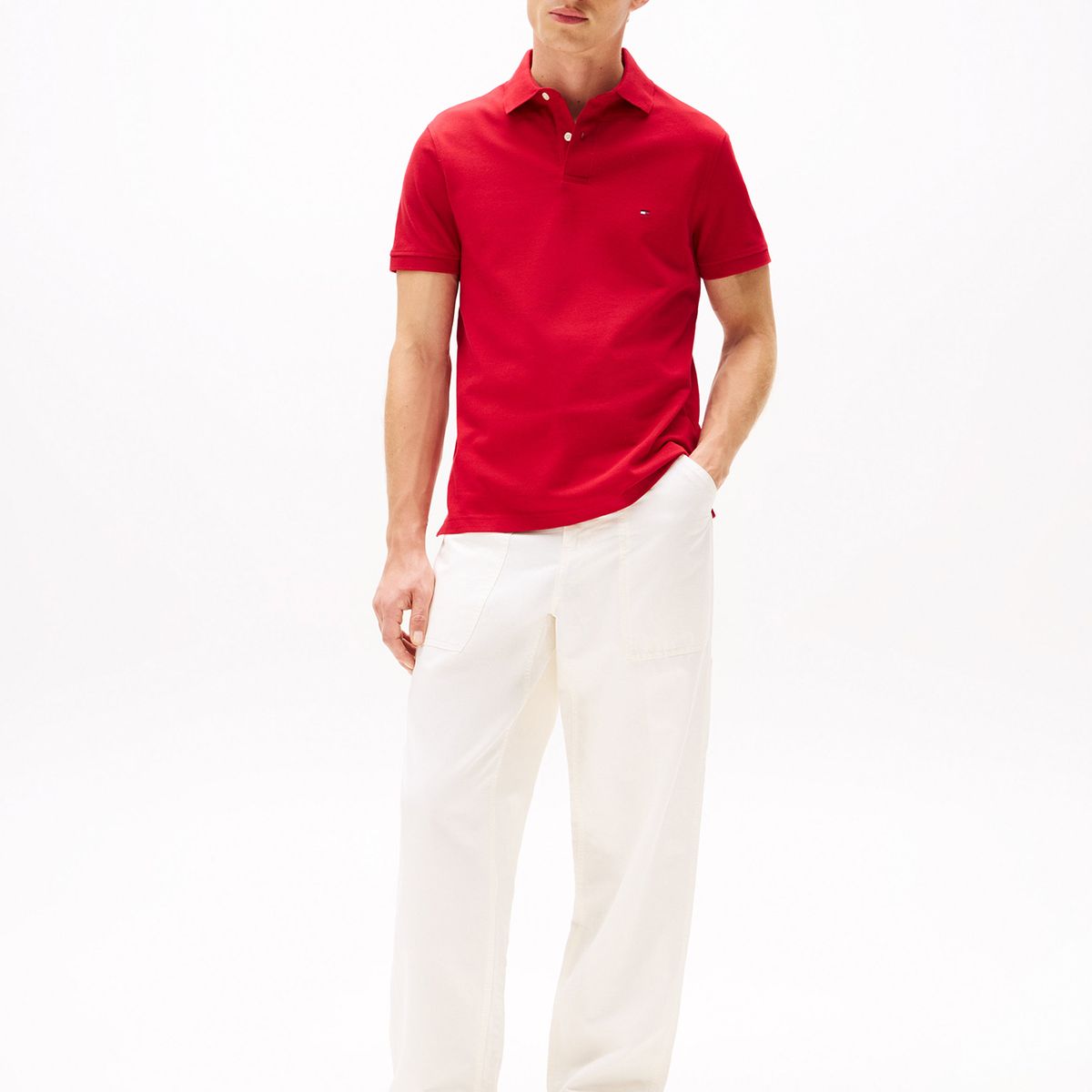 TOMMY HILFIGER - Polo rojo 1985 de corte regular Tommy Hilfiger