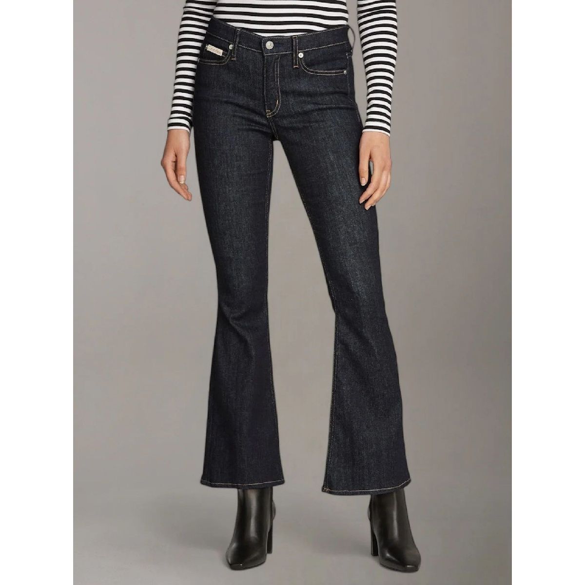 CALVIN KLEIN - Jeans Azul Oscuro Bota Campana Calvin Klein