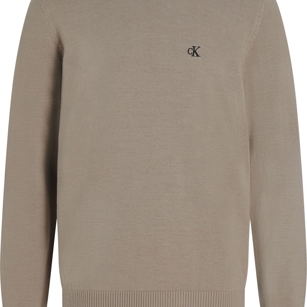 CALVIN KLEIN - Saco beige tejido moderno con cuello redondo Calvin Klein