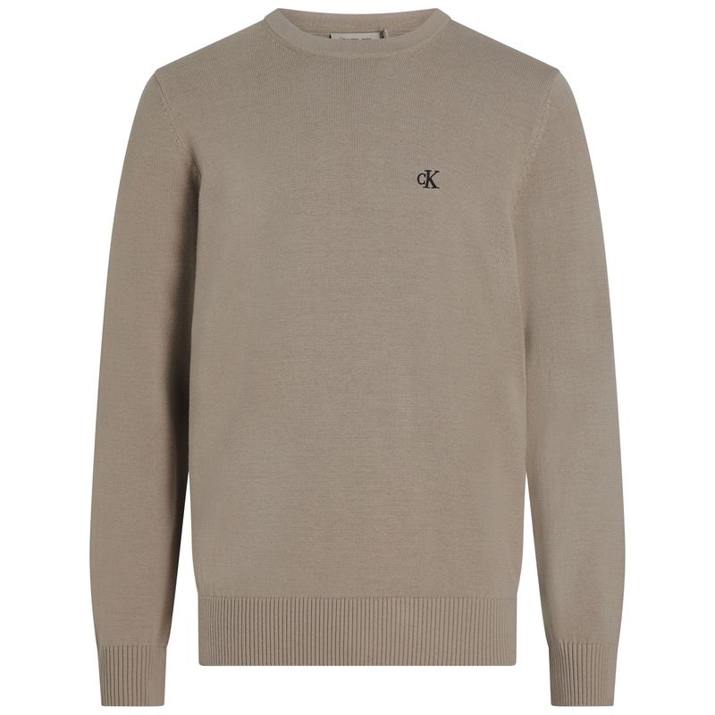 CALVIN KLEIN - Saco beige tejido moderno con cuello redondo Calvin Klein