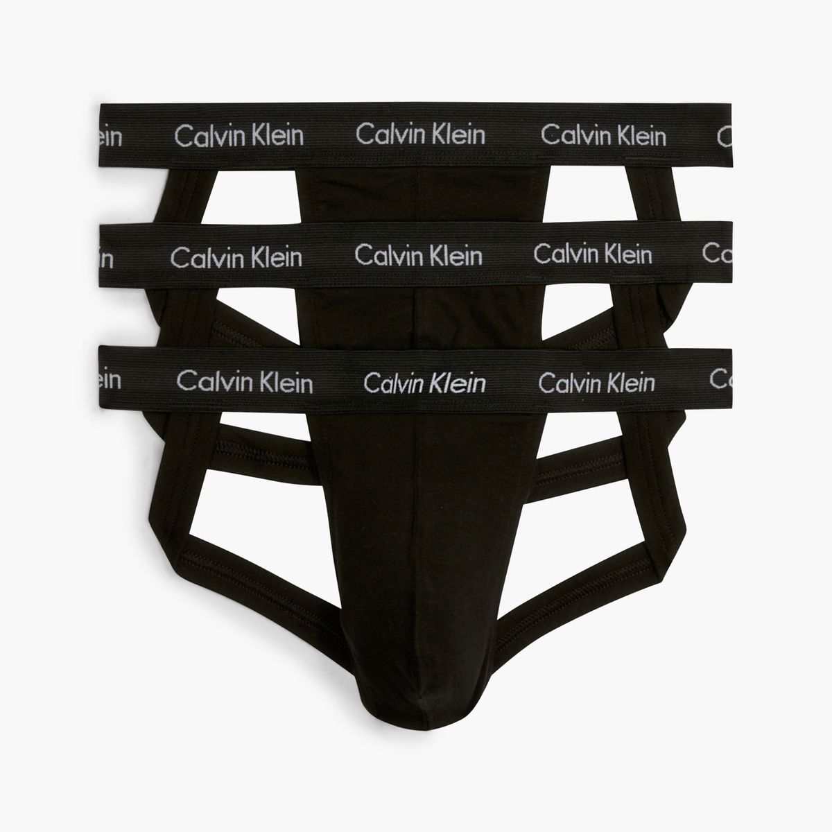 CALVIN KLEIN - Pack negro de 3 suspensorios - Cotton stretch Calvin Klein