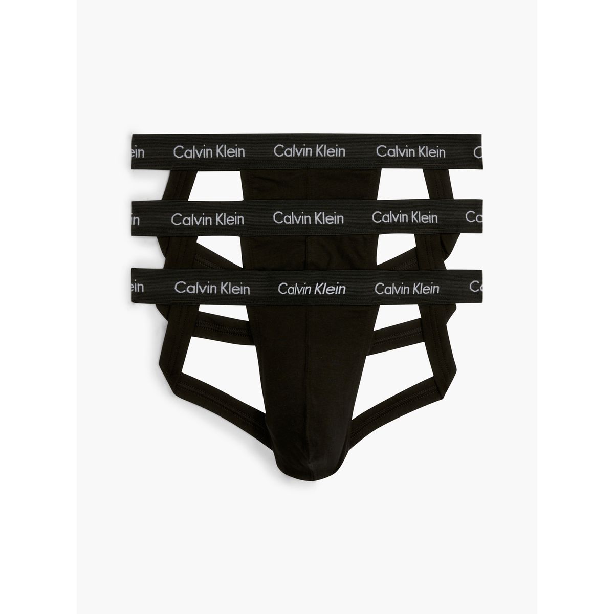 CALVIN KLEIN - Pack negro de 3 suspensorios - Cotton stretch Calvin Klein