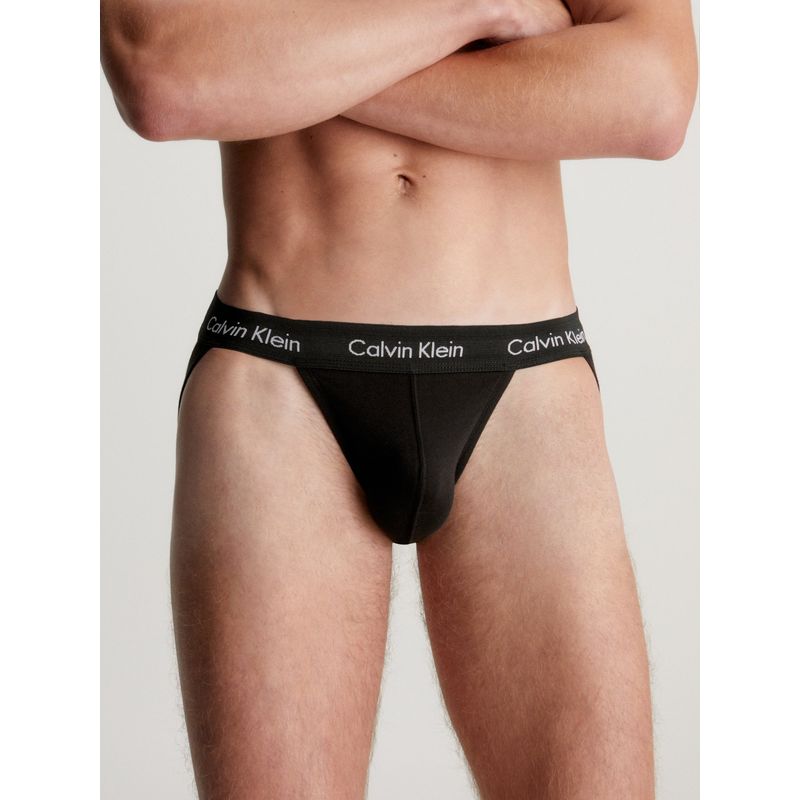 CALVIN KLEIN - Pack negro de 3 suspensorios - Cotton stretch Calvin Klein