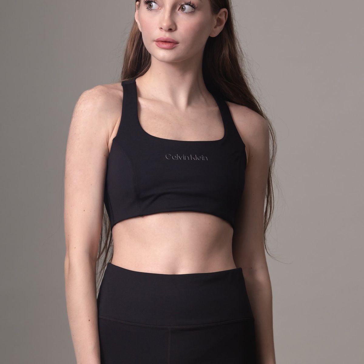 CALVIN KLEIN - Top Negro Deportivo De Impacto Medio Calvin Klein