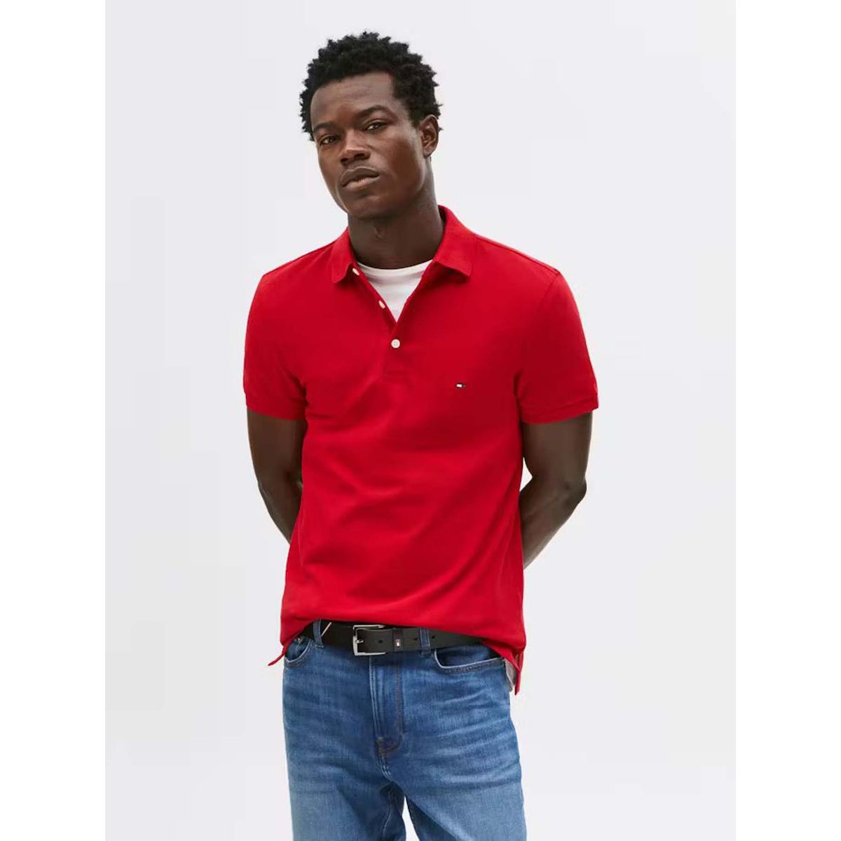 TOMMY HILFIGER - Polo rojo slim 1985 Tommy Hilfiger