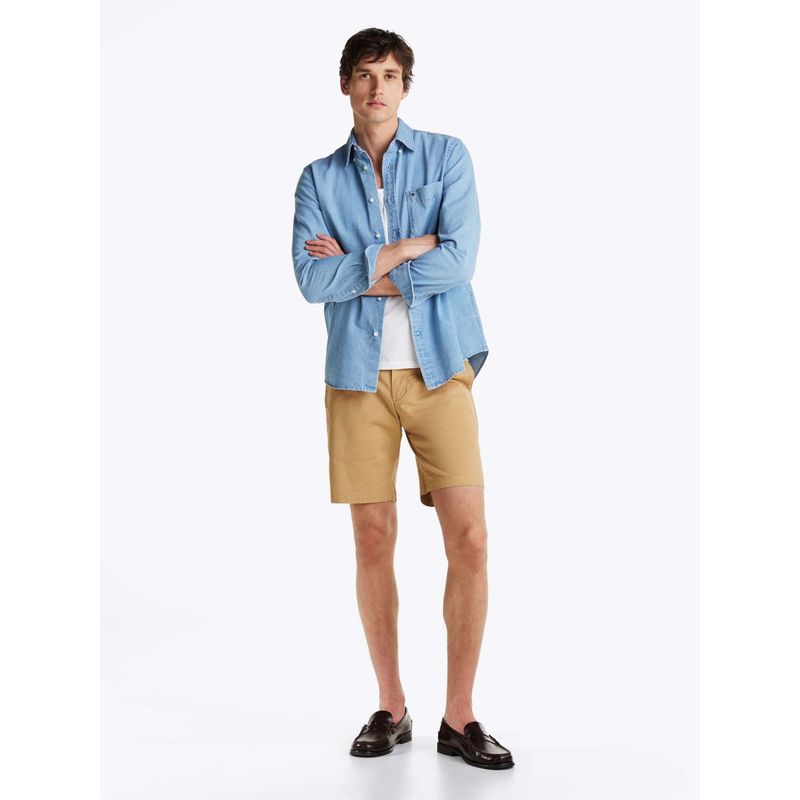TOMMY HILFIGER - Pantalón beige chino corto Brooklyn colección 1985 Tommy Hilfiger