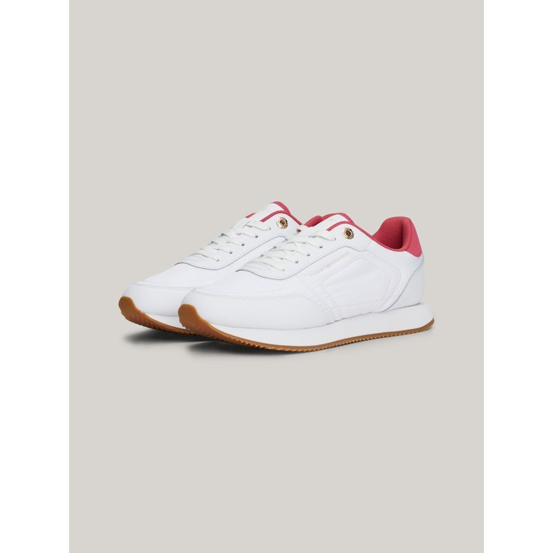 TOMMY HILFIGER - Tenis Blancos De Running De Cuero Essential Tommy Hilfiger