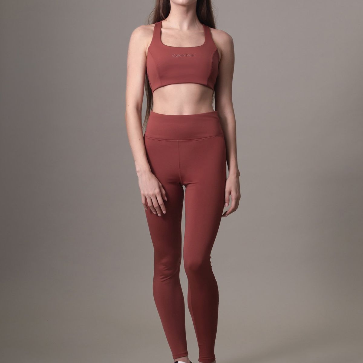 CALVIN KLEIN - Top Rojo Deportivo De Impacto Medio