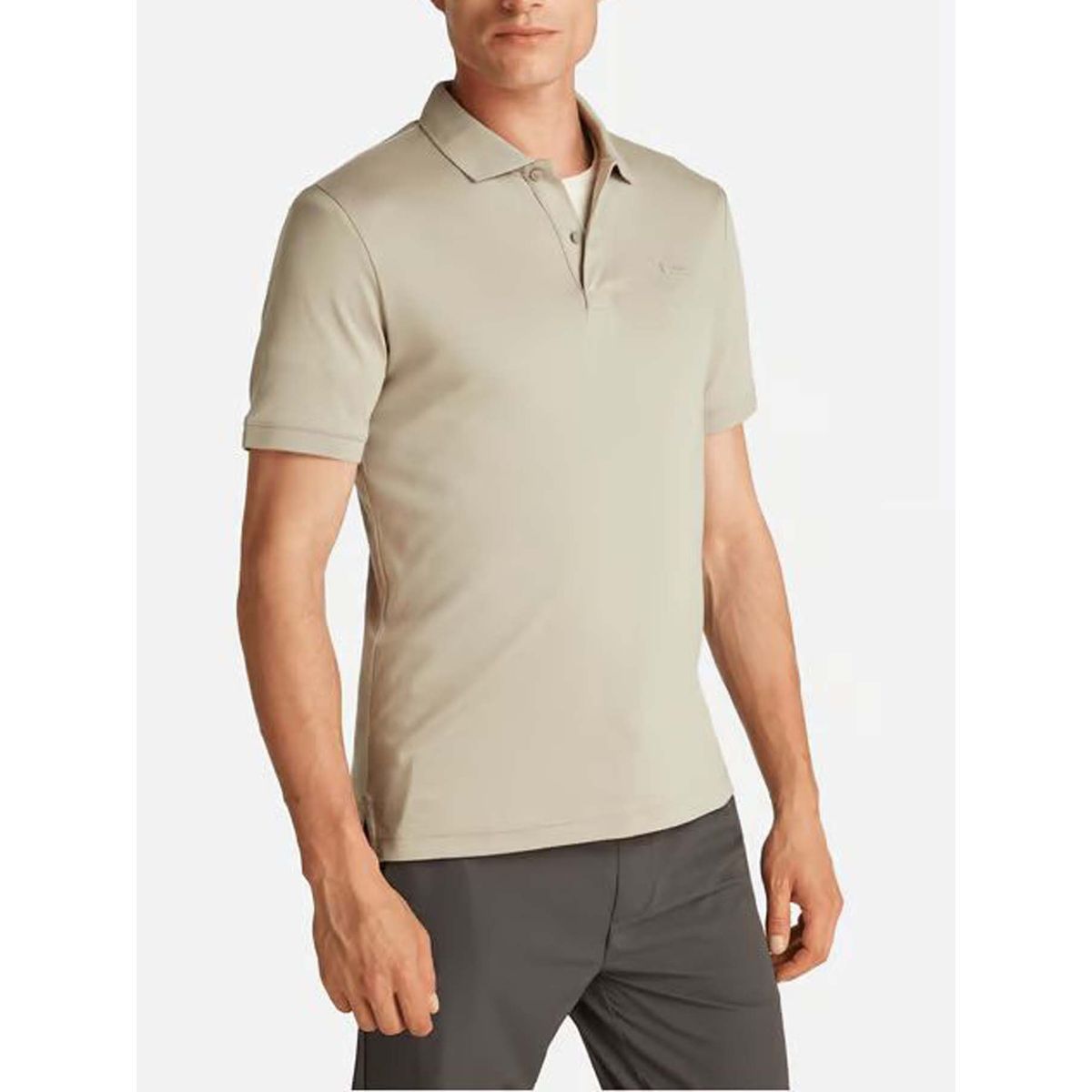 CALVIN KLEIN - Polo beige slim de algodón Calvin Klein