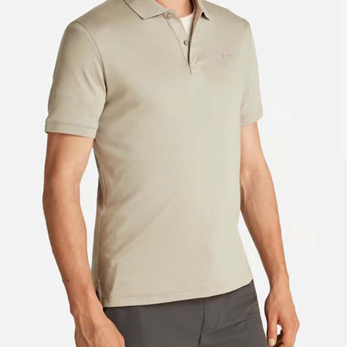 CALVIN KLEIN - Polo beige slim de algodón Calvin Klein