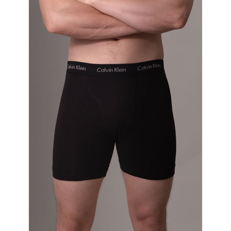 CALVIN KLEIN - Pack negro de 3 boxer brief - cotton stretch Calvin Klein