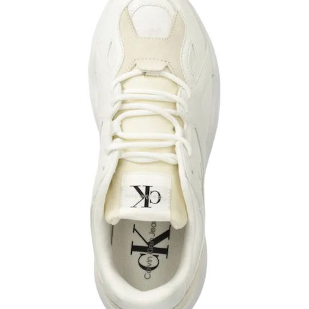 CALVIN KLEIN - Tenis blanco retro low lace Calvin Klein