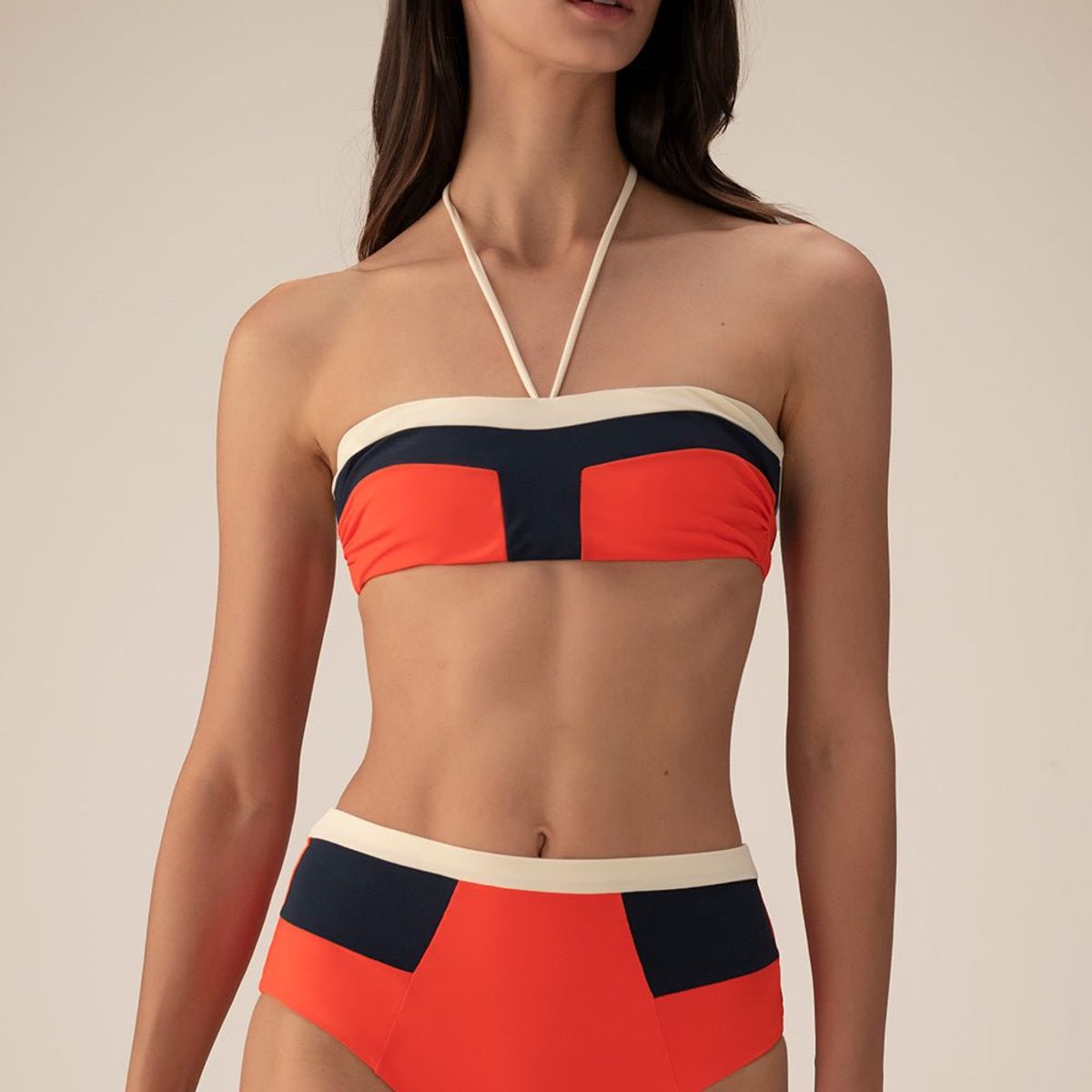 TOUCHE BALNEAIRE - PANTY CACHETERO EN BLOQUES DE COLOR  0P08052