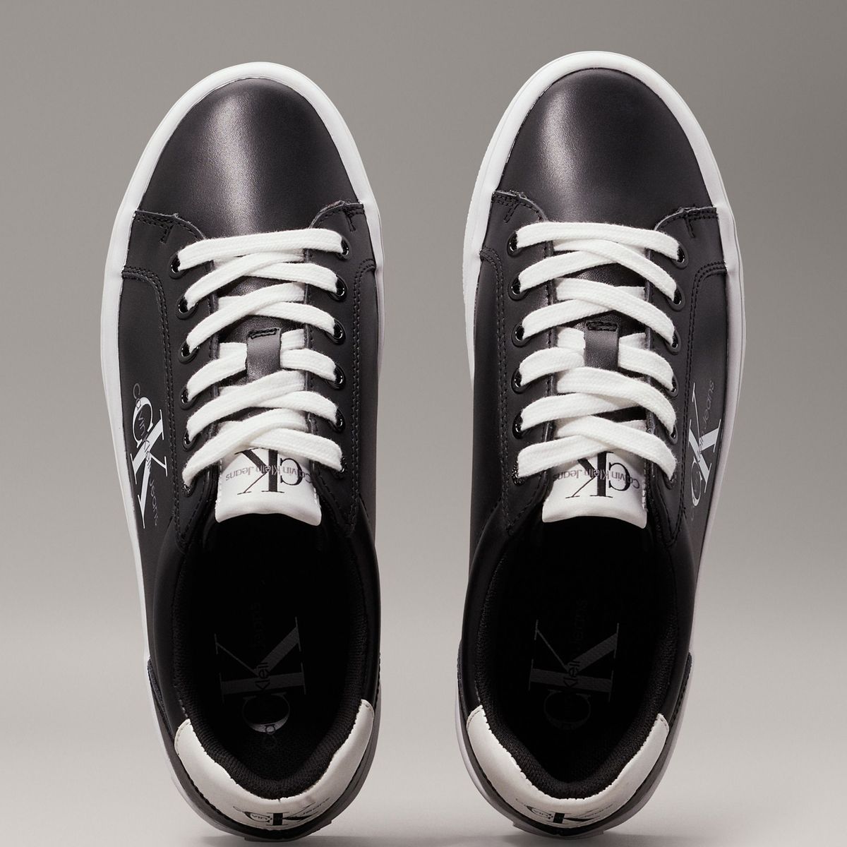 CALVIN KLEIN - Tenis multicolor de plataforma de cuero Calvin Klein