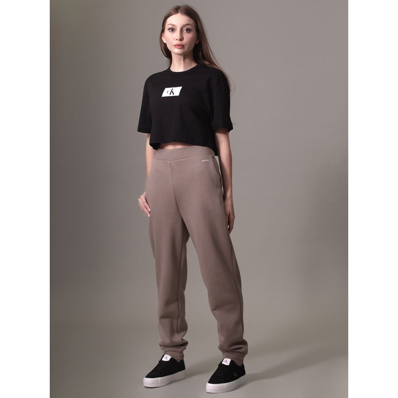 CALVIN KLEIN - Jogger gris con nano logo Calvin Klein