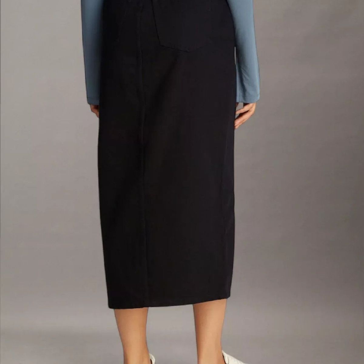 CALVIN KLEIN - Falda Negro Larga Denim Calvin Klein