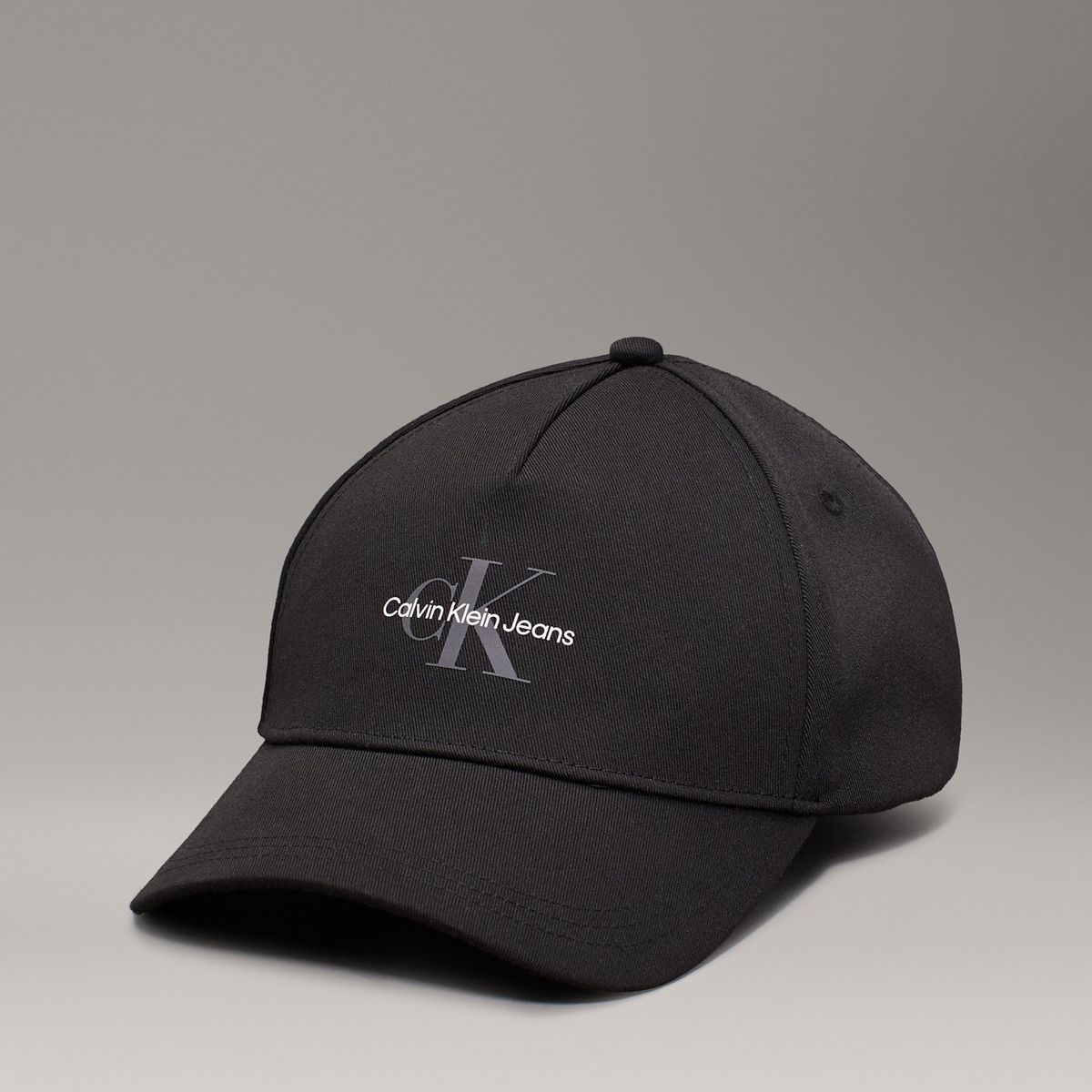 CALVIN KLEIN - Gorra negra de sarga con cálida felpa Calvin Klein