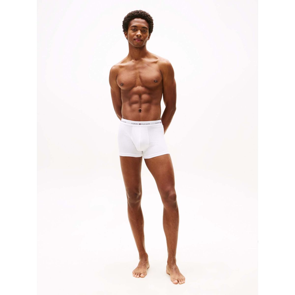 TOMMY HILFIGER - Pack blanco de 3 calzoncillos Essential con inscripción Tommy Hilfiger