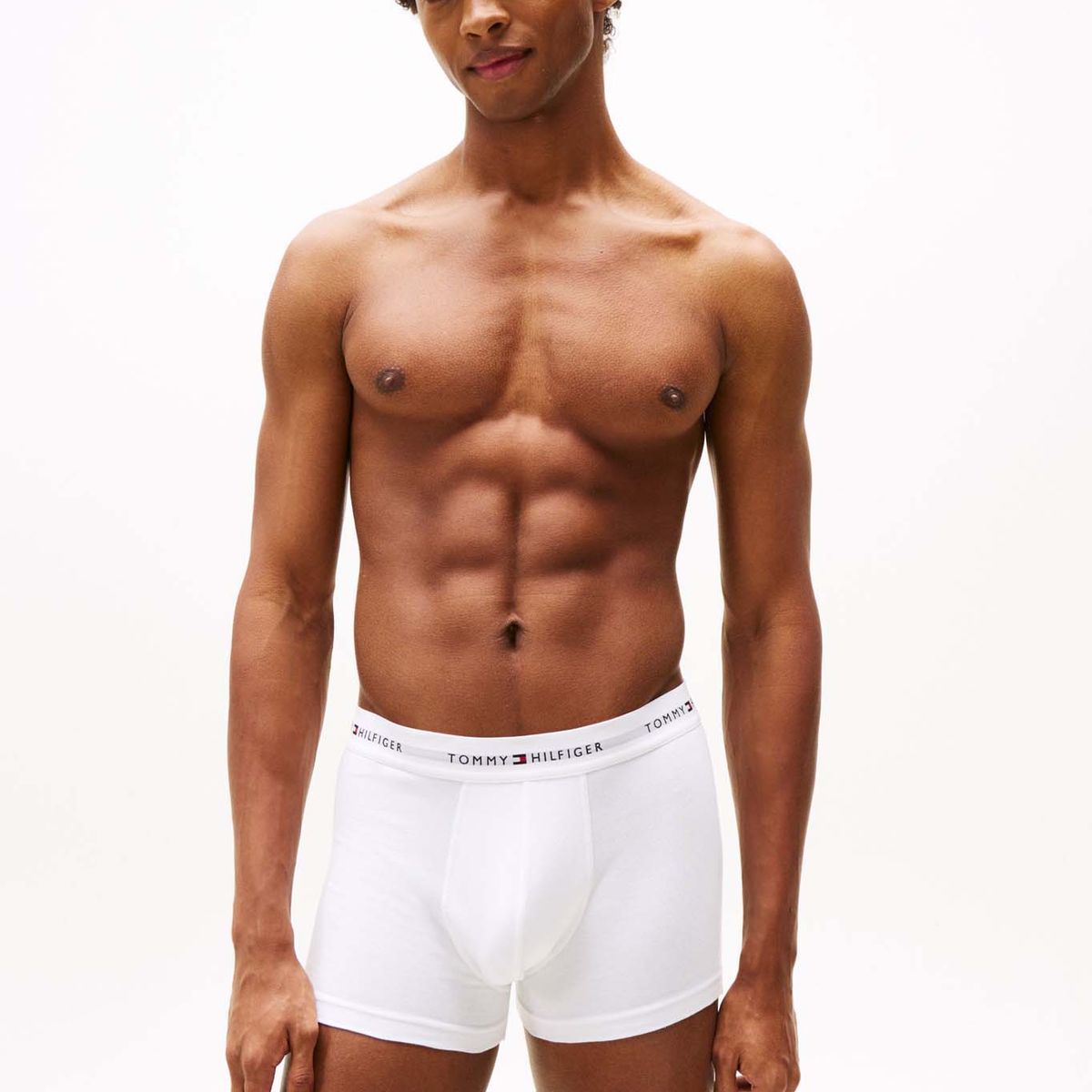 TOMMY HILFIGER - Pack blanco de 3 calzoncillos Essential con inscripción Tommy Hilfiger