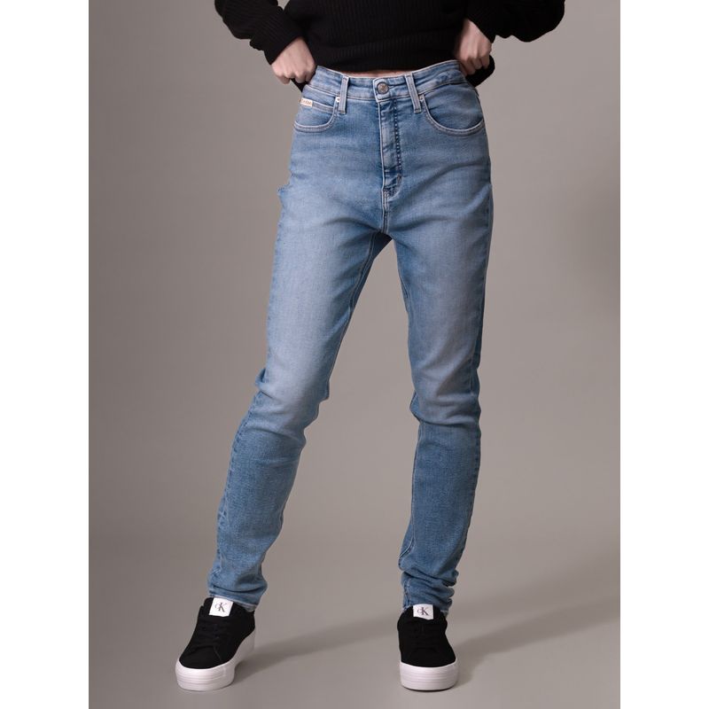 CALVIN KLEIN - Jeans azul high rise skinny Calvin Klein