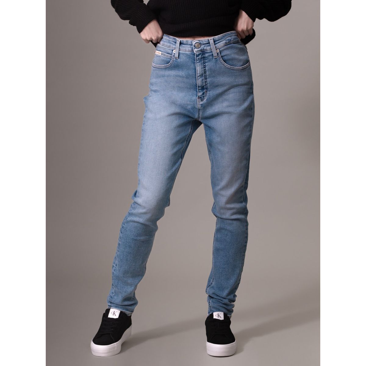 CALVIN KLEIN - Jeans azul high rise skinny Calvin Klein