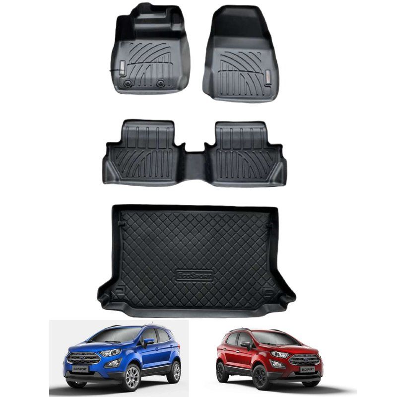 GENERICO - Tapetes Termoformados 3D Para Ford Ecosport 2013-2017