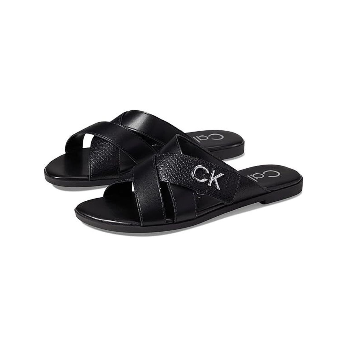 CALVIN KLEIN - Sandalias multicolor con monograma metálico Calvin Klein