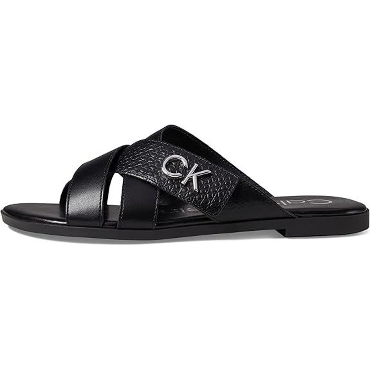 CALVIN KLEIN - Sandalias multicolor con monograma metálico Calvin Klein