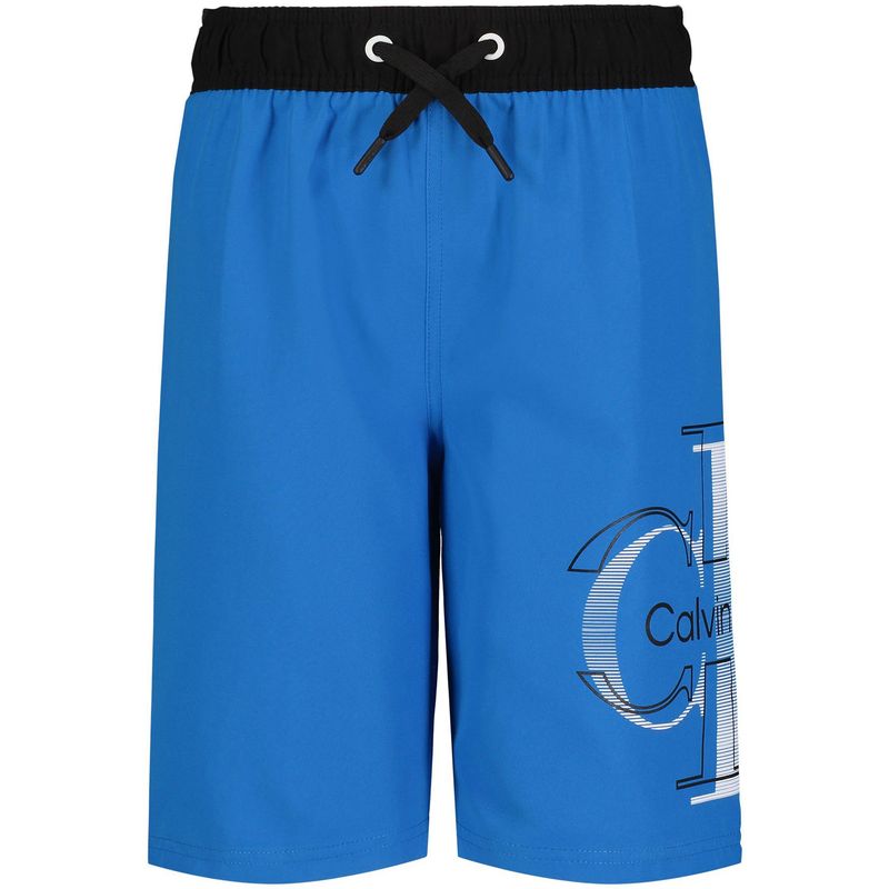 CALVIN KLEIN - Traje Azul Niño De Baño Con Monograma Calvin Klein