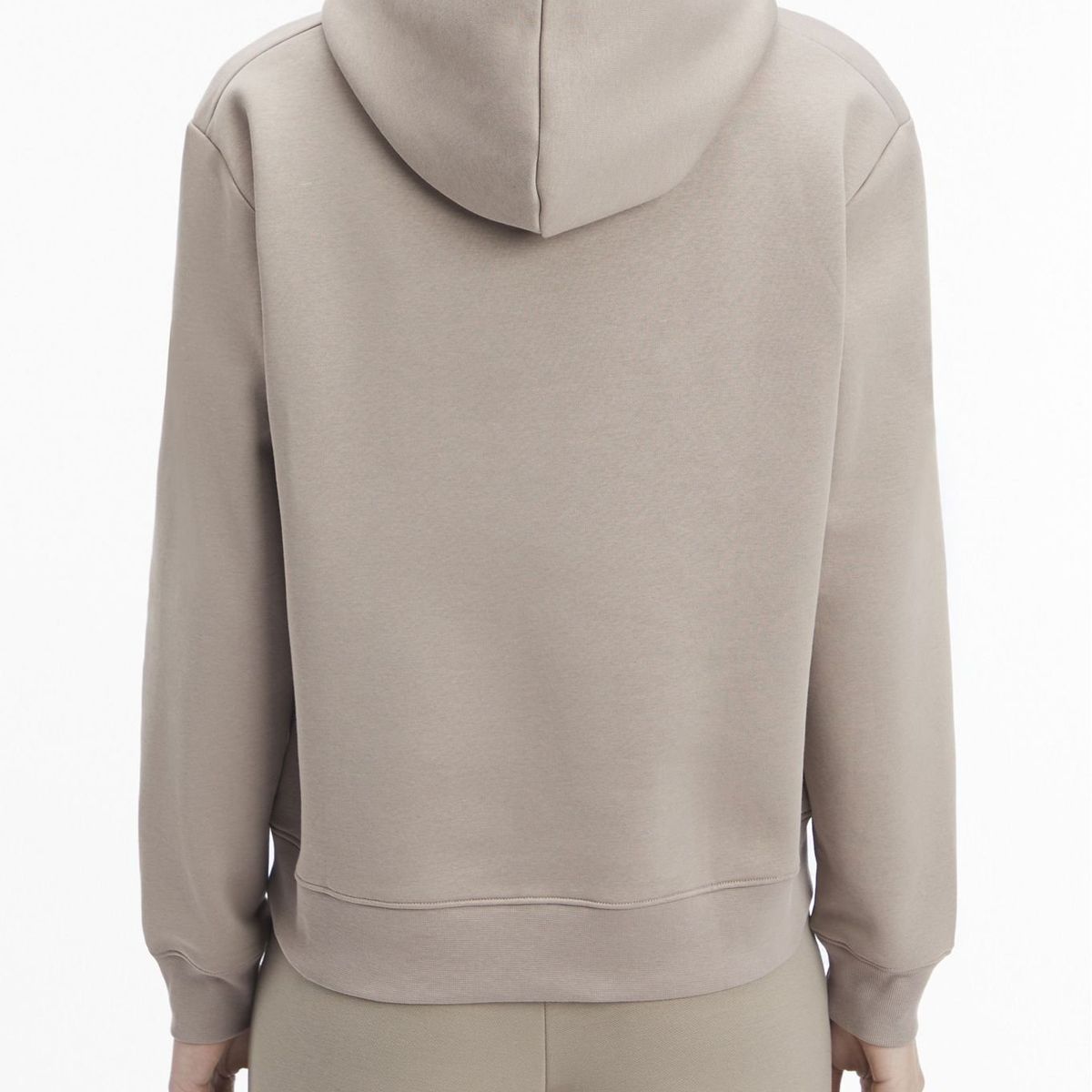 CALVIN KLEIN - Saco gris de felpa con nano logo Calvin Klein