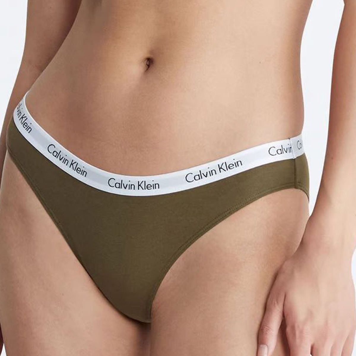CALVIN KLEIN - Tanga verde - Modern logo Calvin Klein