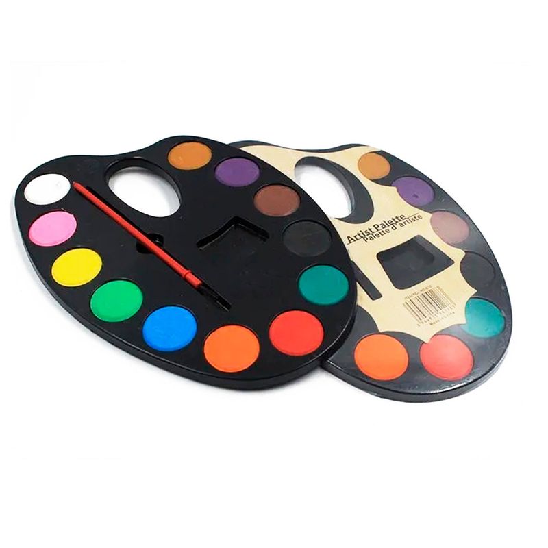 NORMA - Acuarelas X 12 Colores En Paleta Ovalada Diwen