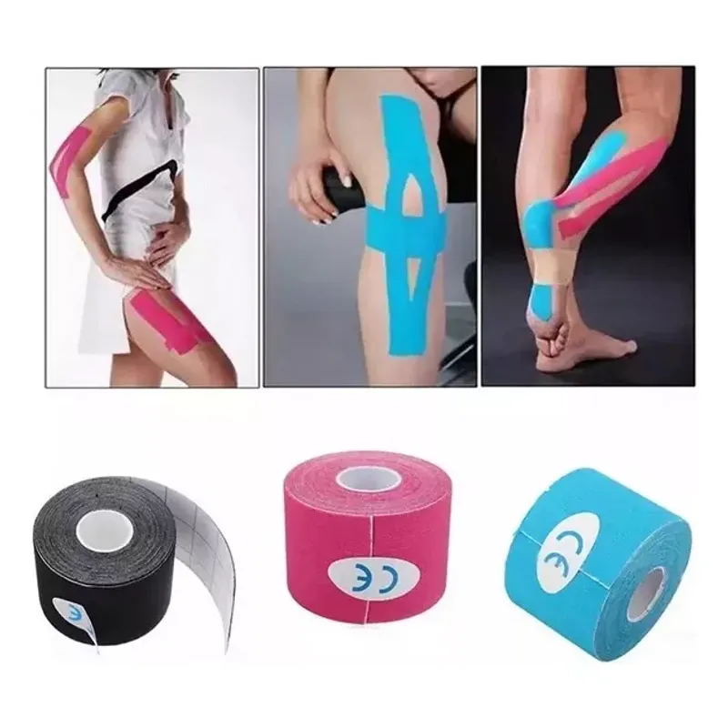 GENERICO - Cinta Kinesiologica Terapeutica Deportiva 5m Largo 5cm Ancho