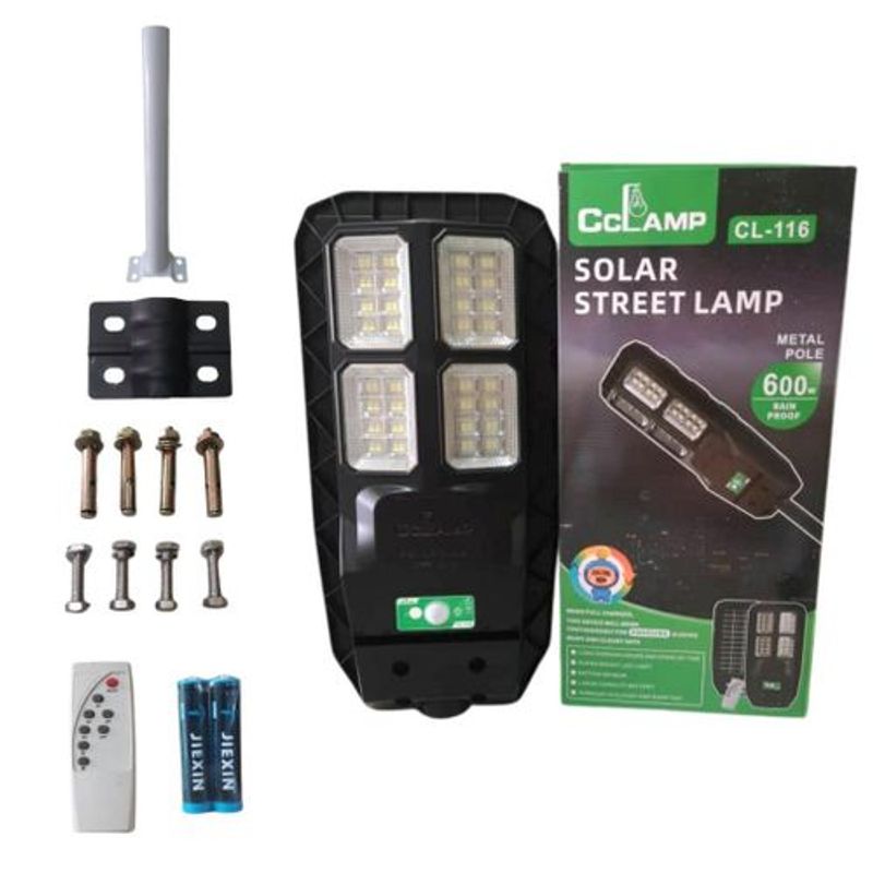 GENERICO - Lampara Solar Exterior Control Reflector 600 W Panel Solar