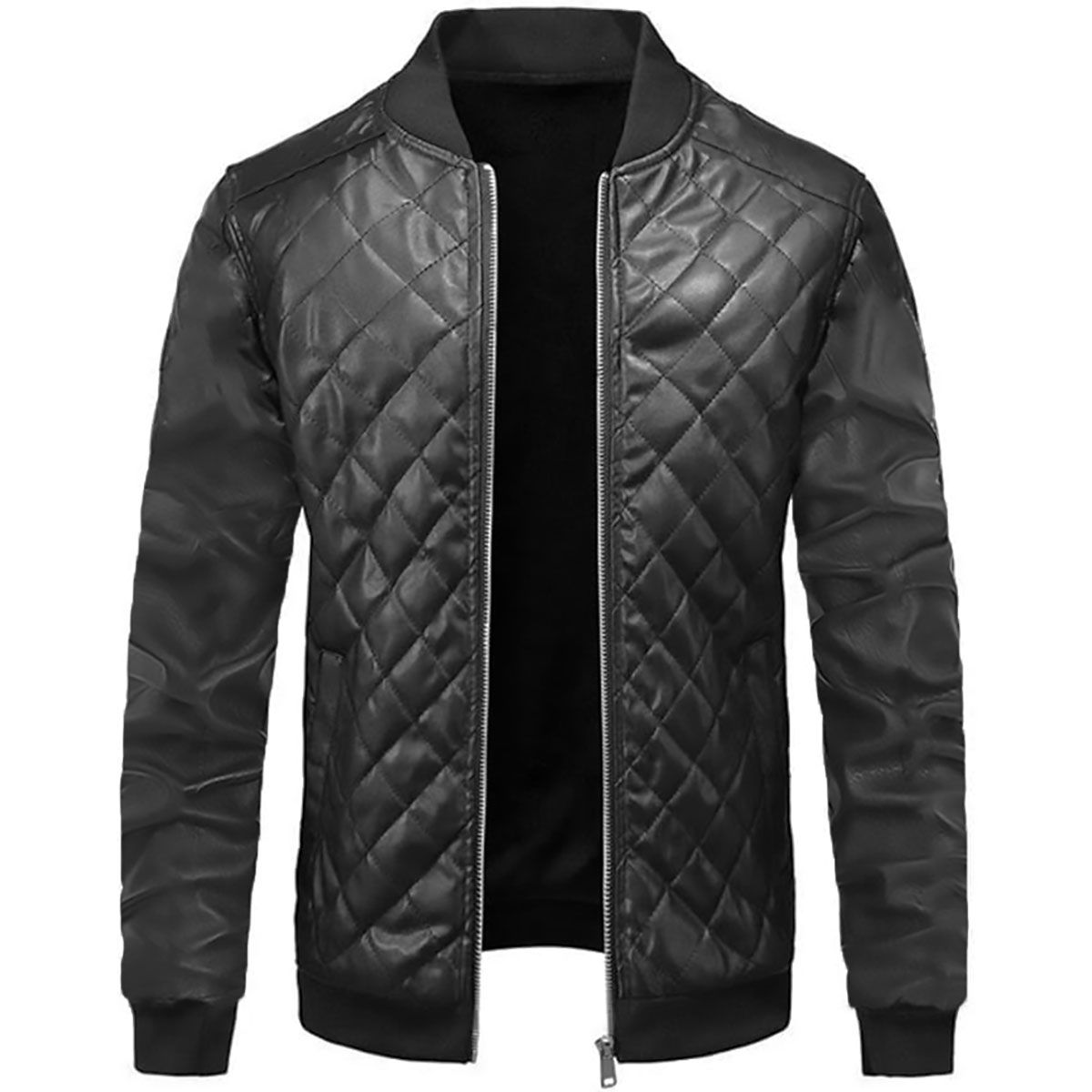 THE CLOTHING COMPANY - Chaqueta Hombre Cuero Sintético Diseño Cuadros