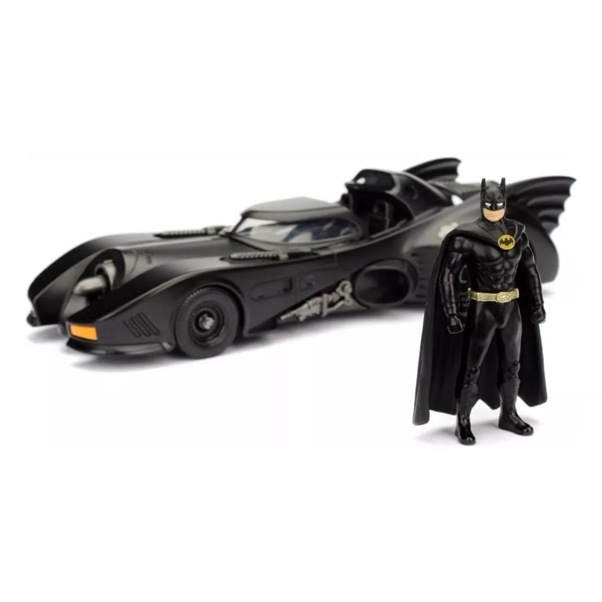 JADA TOYS - Carro Batimovil 1989 + Figura Batman Jada Escala 1/24  23 CM