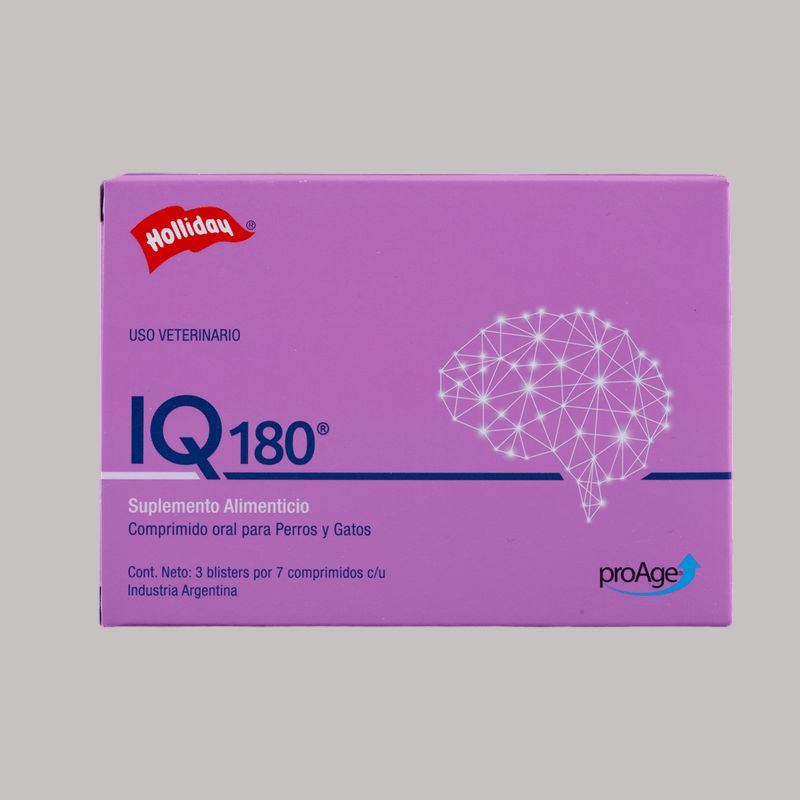 HOLLIDAY - IQ 180 Biomodulador Perros y Gatos x 21 tabletas