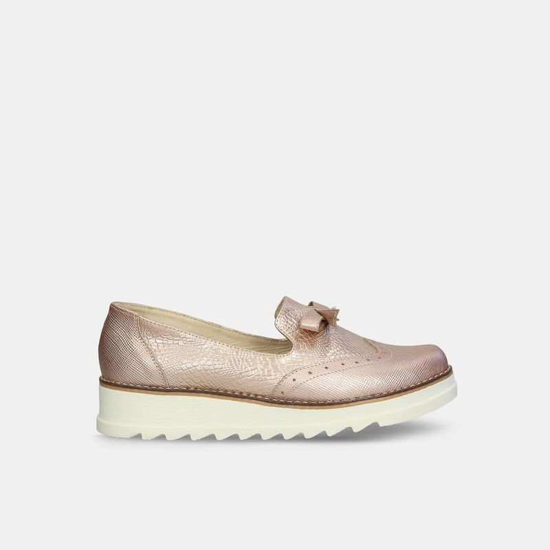 BATA - Mocasines Para Mujer Bata Dorado Jorun