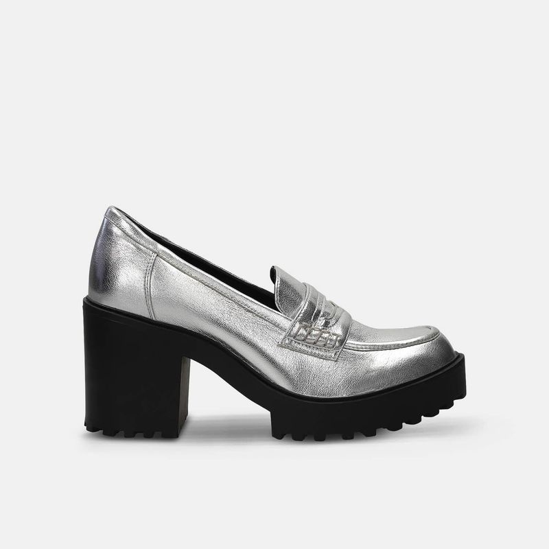 BATA - Tacones Para Mujer Bata Plateado Janna