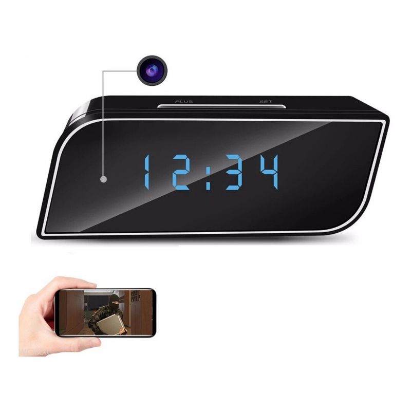 GENERICO - Camara Reloj Espía Oculta Despertador Hd 1080p Wifi