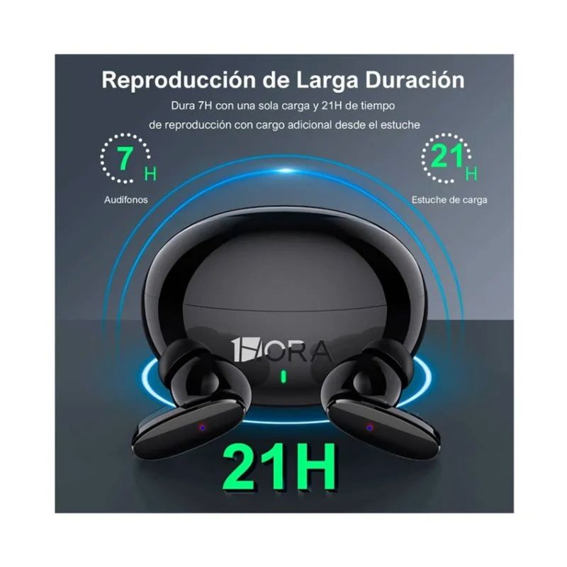 1 HORA - Audifonos inalambricos 1HORA 7 horas de bateria