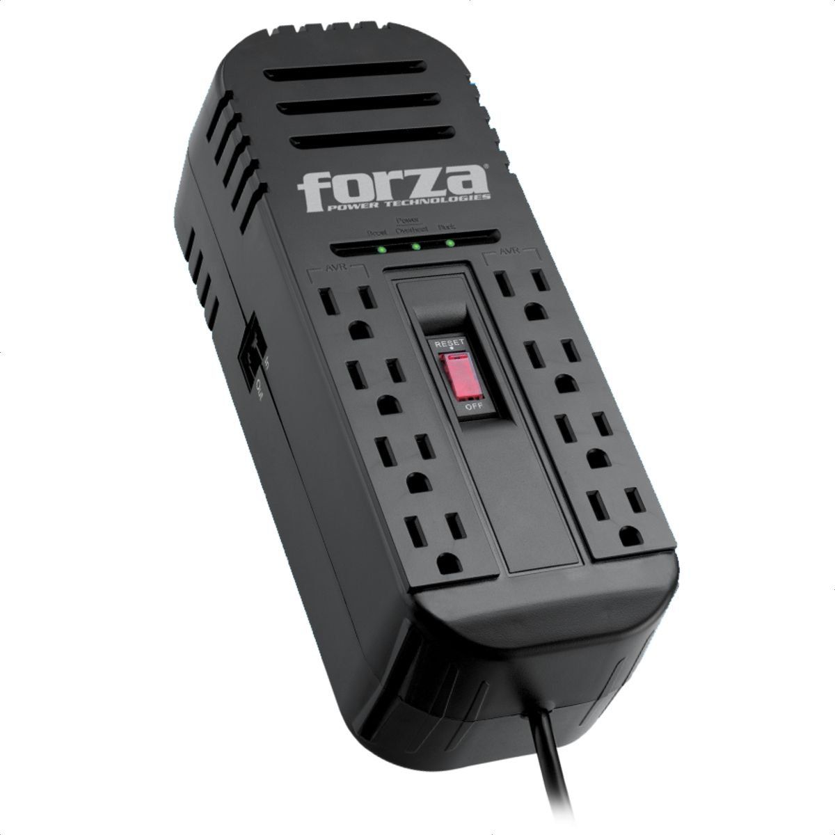 FORZA - Regulador De Voltaje Automático Forza 2200va/1100w - 8 Tomas FVR-2201