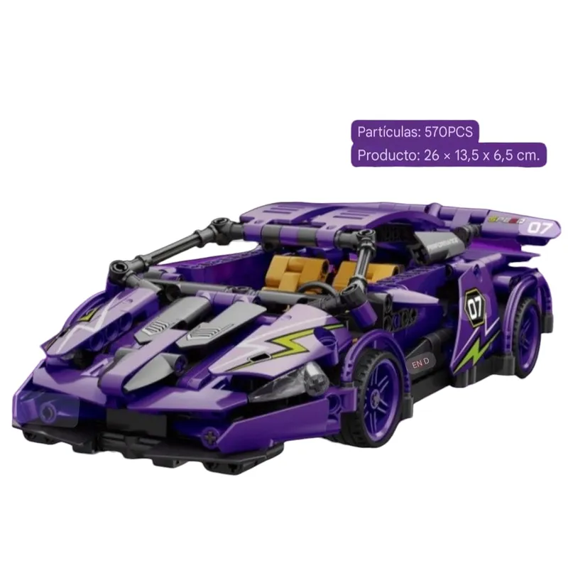 INFANTILES CAJUROMIX - Autos En Bloques Armables - Poder En Cada Pieza  570 PCS