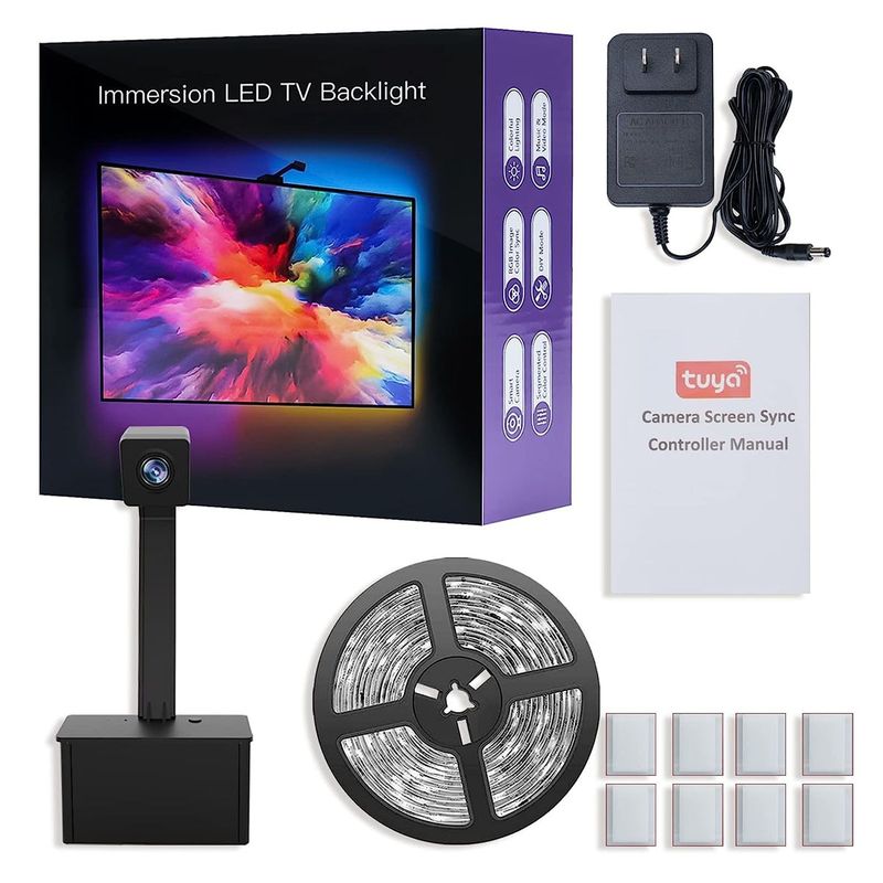 GENERICO - Cinta Led Rgb Inmersión Inteligente Sincronizacion Tv Tuya