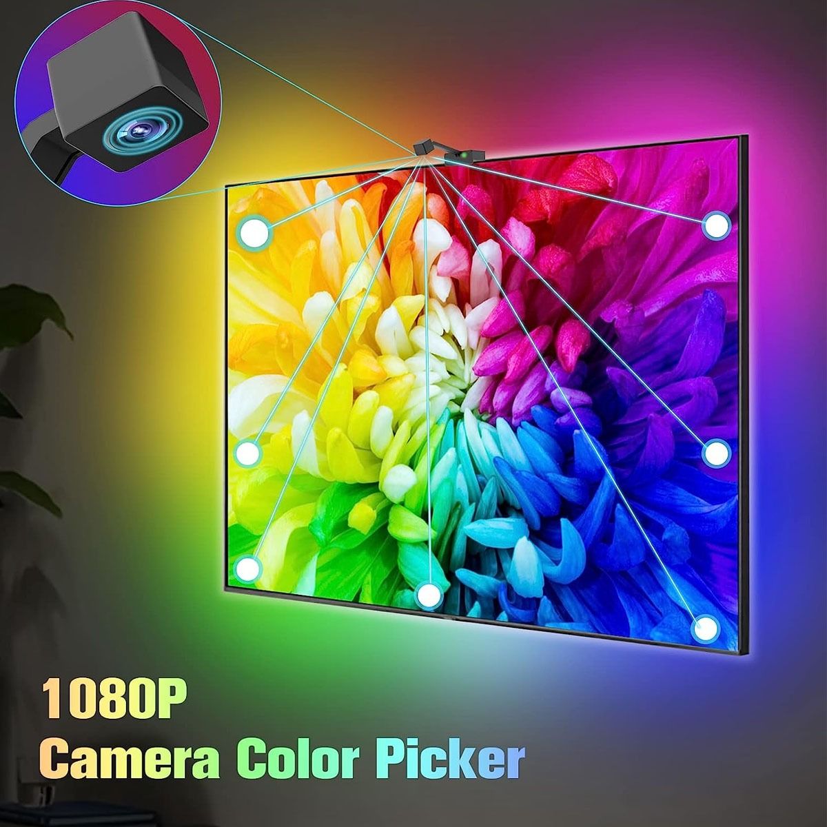 GENERICO - Cinta Led Rgb Inmersión Inteligente Sincronizacion Tv Tuya