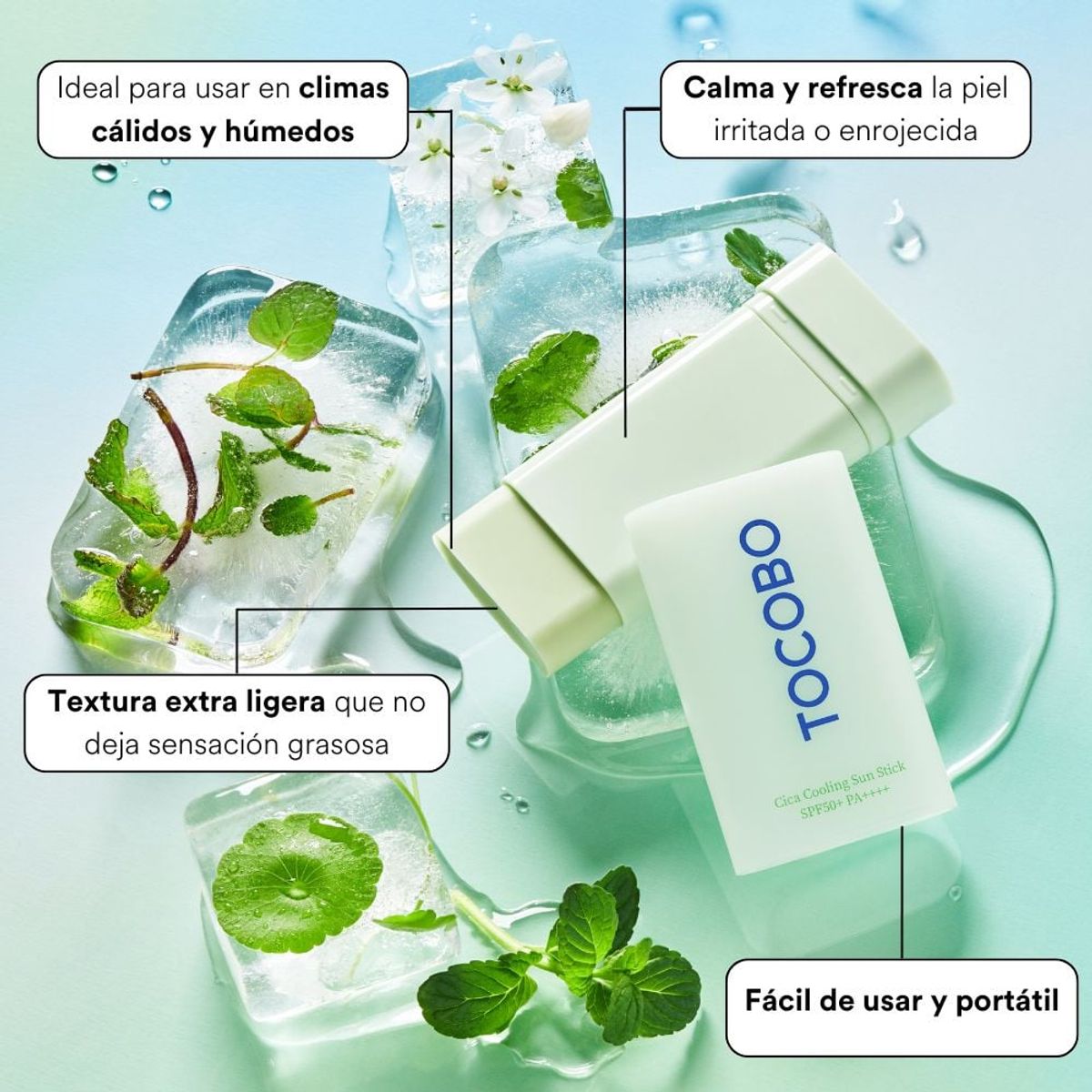 TOCOBO - Protector solar en barra Cica Cooling Sun Stick