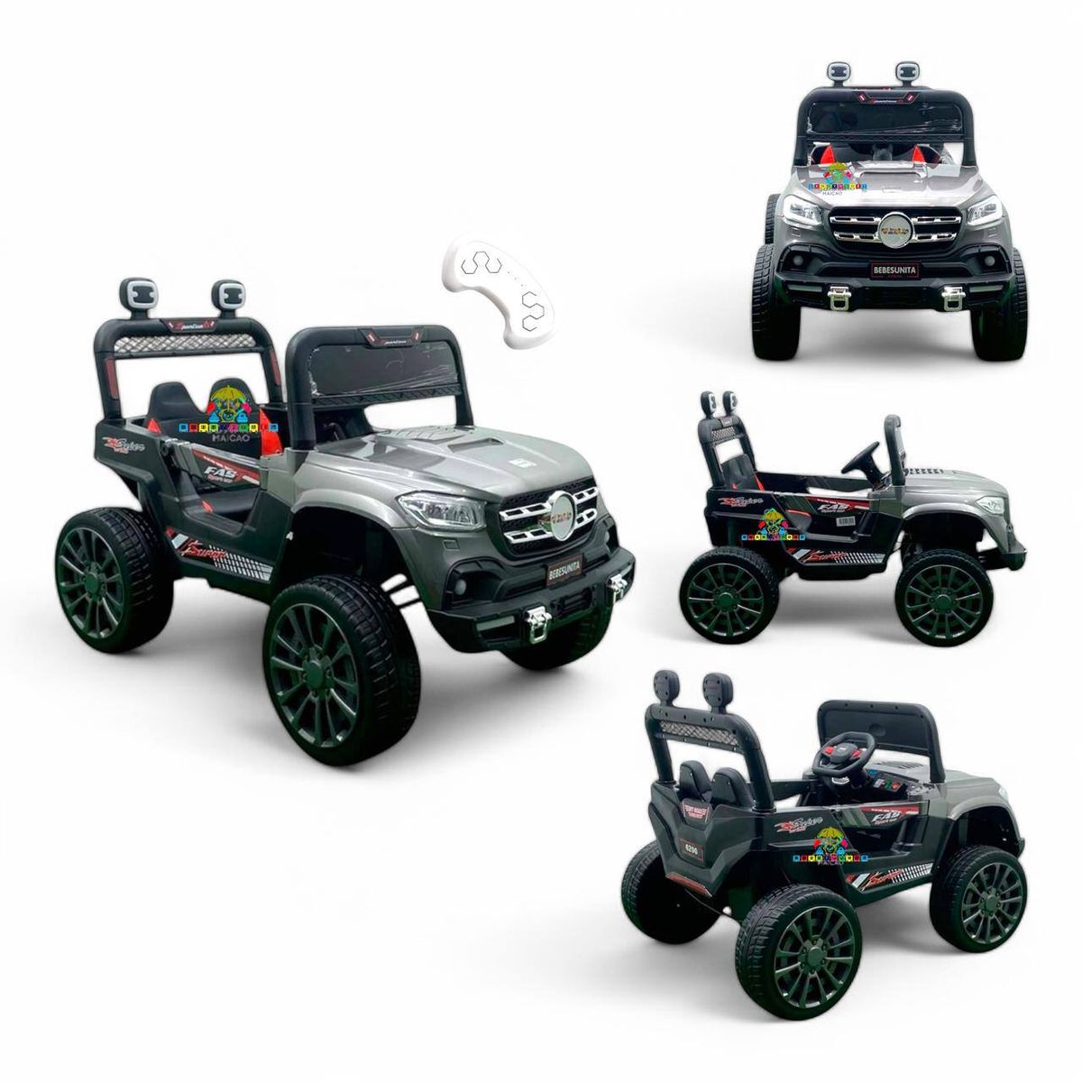 BRITOCHET - Carro Montable  Electrico Recargable Niño 1 a 5 Años